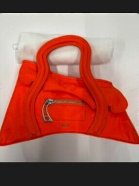 MSCHF Unrelased Global Supply Chain Telephone Handbag in Nylon Orange ($650)